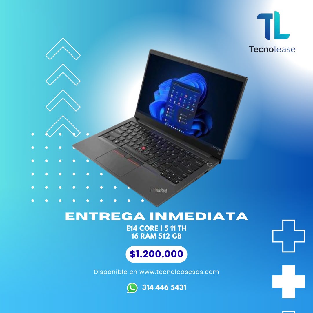 💻 PORTÁTIL LENOVO THINKPAD E14 (Core i5, 11.ª generación USADO)