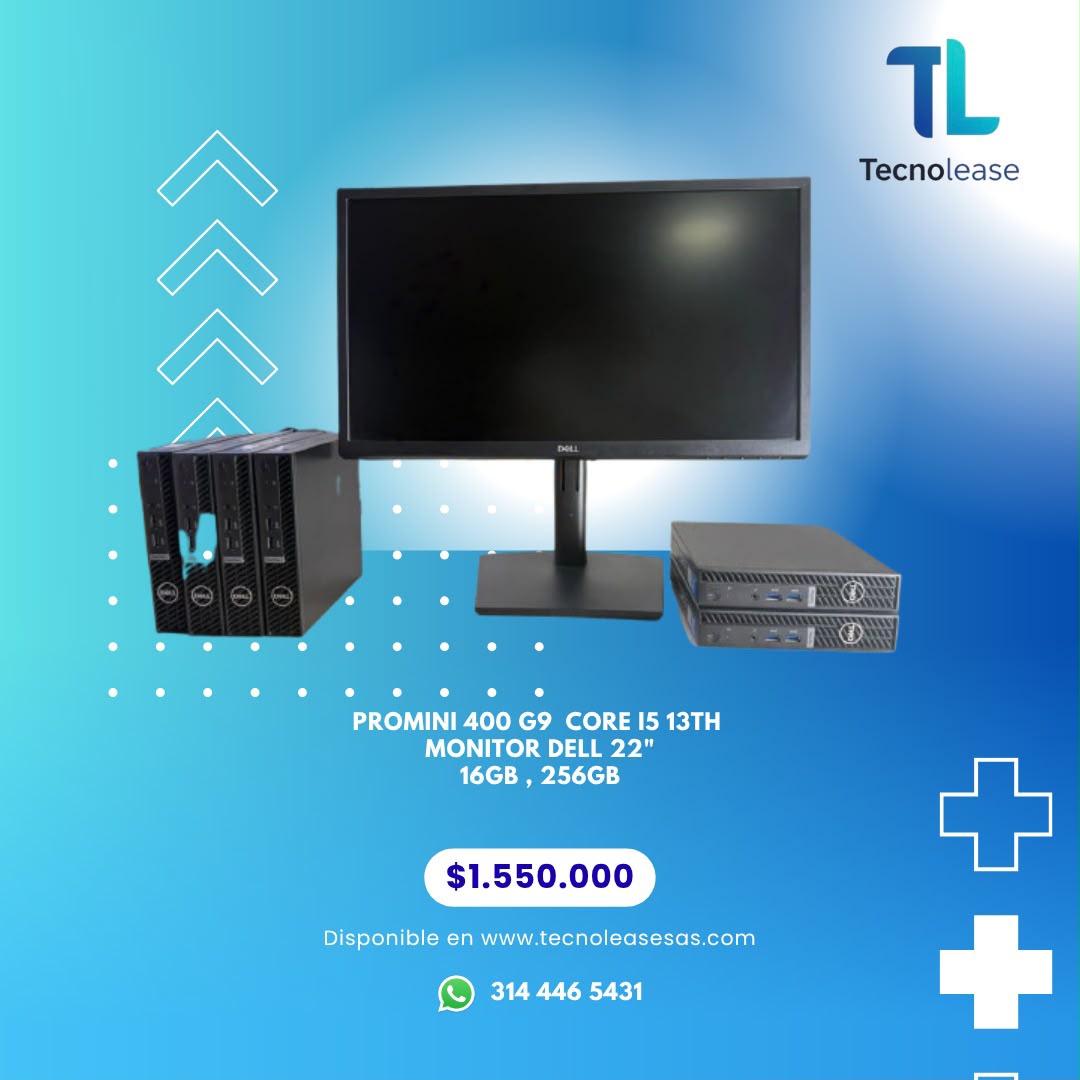 🖥️💼Combo Corporativo: HP ProMini + Monitor Dell
